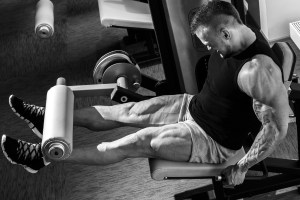 I often like to pre-exhaust my quads with a high intensity set of leg extensions.